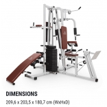 Klarfit ULTIMATE GYM 9000 biela VII.jpg