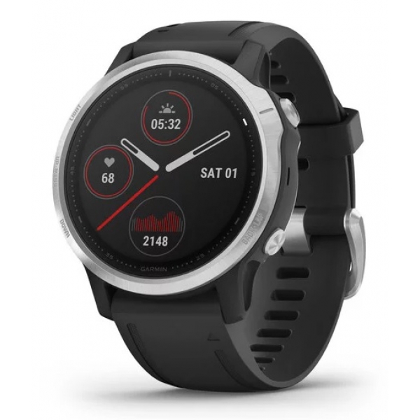 Garmin FÉNIX 6S, silver, black band .jpg