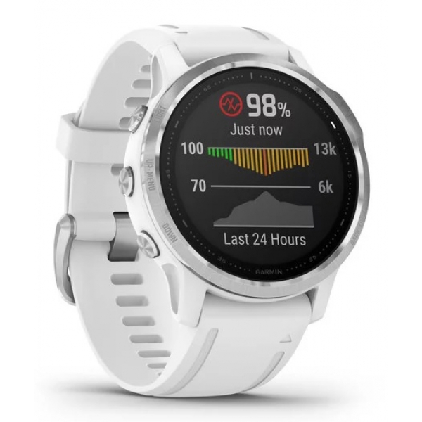 Garmin FÉNIX 6S, silver, white band II.jpg