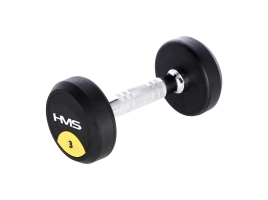 HMS Pogumovaná jednoruční činka HMS HG Pro 3 kg.jpg