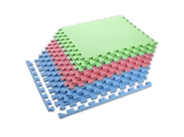 ONE FITNESS Ochranná puzzle podložka MP10 zelená-modrá-červená.jpg