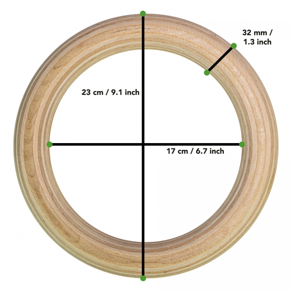 Gymnastické kruhy dřevěné TUNTURI Wooden Gym Ring.jpg