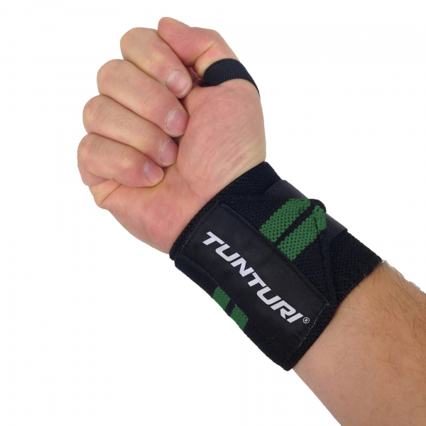 Bandáže zápěstí TUNTURI Wrist Wraps zelené - pár.jpg