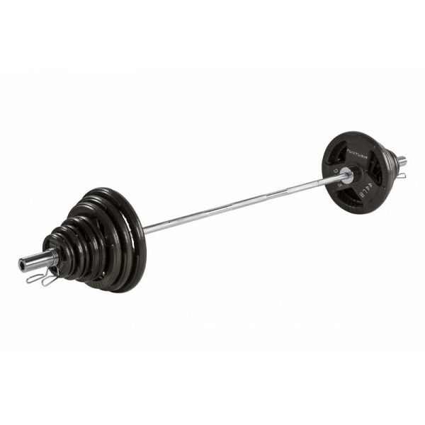 Olympijská činka TUNTURI set 100 kg.jpg