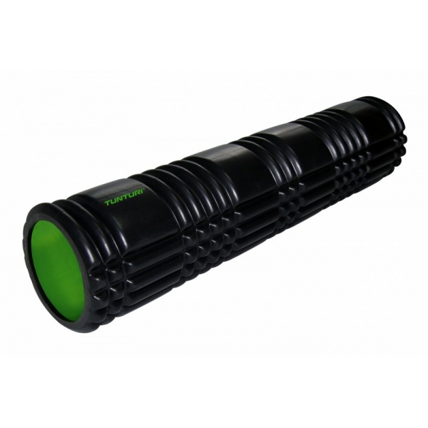 Masážní válec Foam Roller TUNTURI 61 cm / 13 cm černozelený.jpg