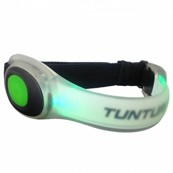 Bezpečnostní pásek na ruku TUNTURI Led Glow zelená.jpg