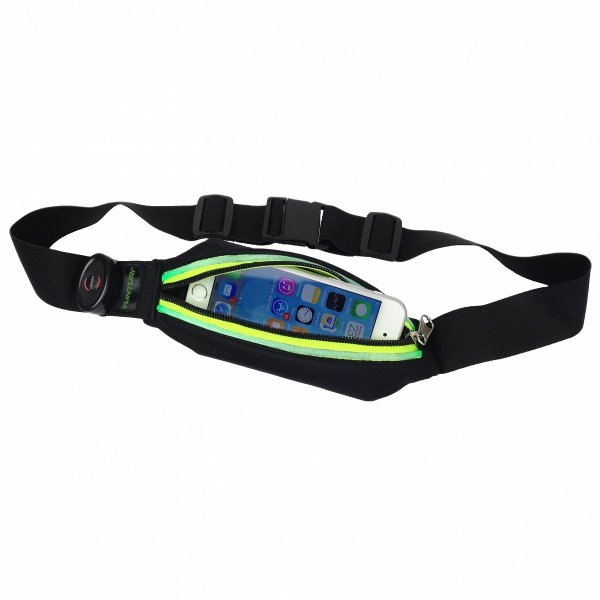 Běžecká Ledvinka TUNTURI Led Runningbelt zelená.jpg