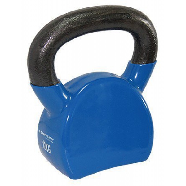 Kettlebell litinový ve vinylu TUNTURI 12 kg modrý.jpg