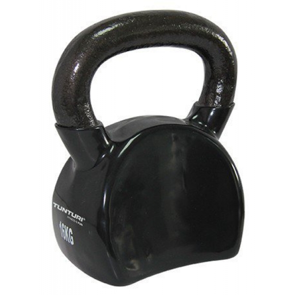 Kettlebell litinový ve vinylu TUNTURI 16 kg černý.jpg