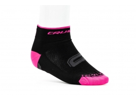 Crussis Cyklistické ponožky CRUSSIS, černo/růžové.jpg