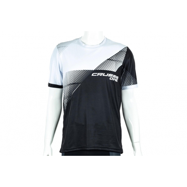 Sportovní tričko CRUSSIS - ONE, krátký rukáv, černá/bílá.jpg