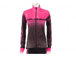 Dámska cyklistická bunda CRUSSIS No-Wind, čierna / ružová.jpg