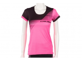 Crussis Dámske športové tričko CRUSSIS, krátky rukáv, ružová / čierna.jpg