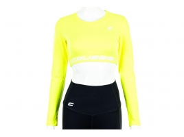 Dámsky Crop Top dlhý rukáv NEON YELLOW.jpg