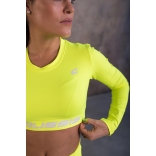 Dámsky Crop Top dlhý rukáv NEON YELLOW.jpg