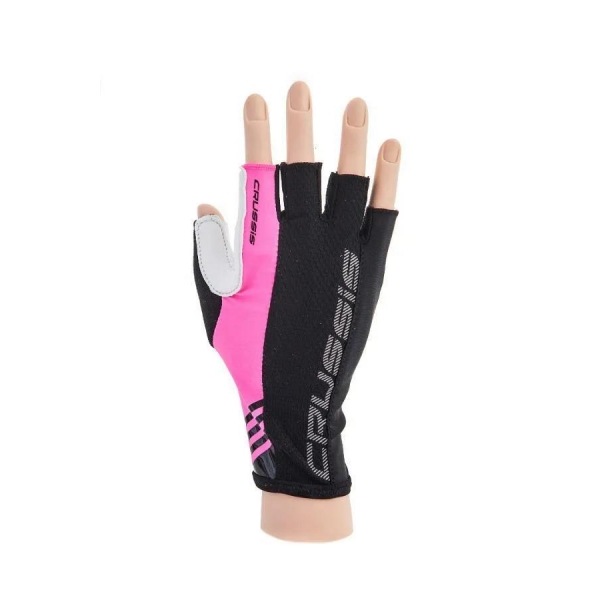 CRUSSIS cyklo rukavice čierno / ružové fluo.jpg