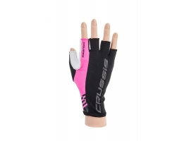 CRUSSIS cyklo rukavice čierno / ružové fluo.jpg