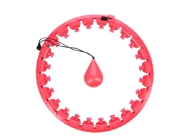 ONE FITNESS Masážní hula hoop ONE Fitness OHA01 se závažím červená.jpg
