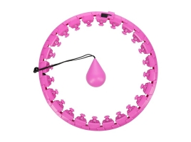ONE FITNESS Masážní hula hoop ONE Fitness OHA01 se závažím fialová.jpg