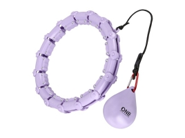 ONE FITNESS Masážní hula hoop ONE Fitness OHA02 se závažím fialová.jpg