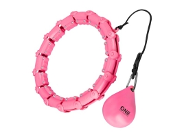 ONE FITNESS Masážní hula hoop ONE Fitness OHA02 se závažím růžová.jpg
