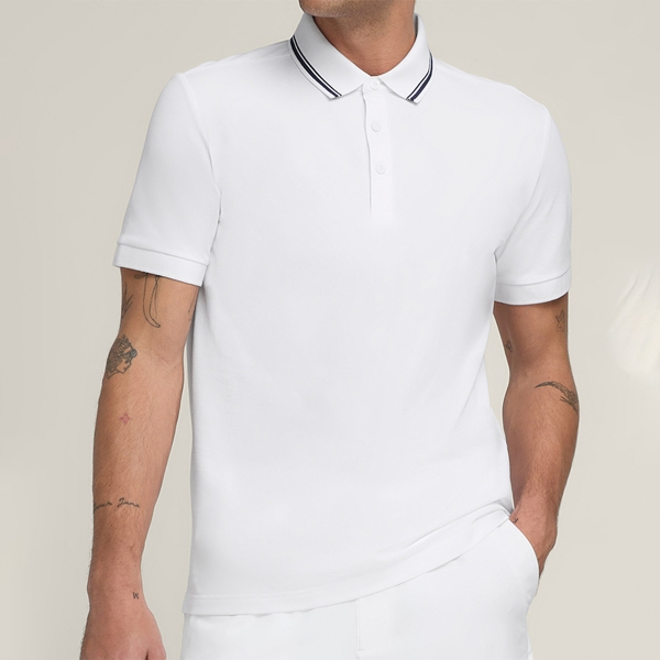 Wilson Wilson M Team Pique Polo bright white.jpg