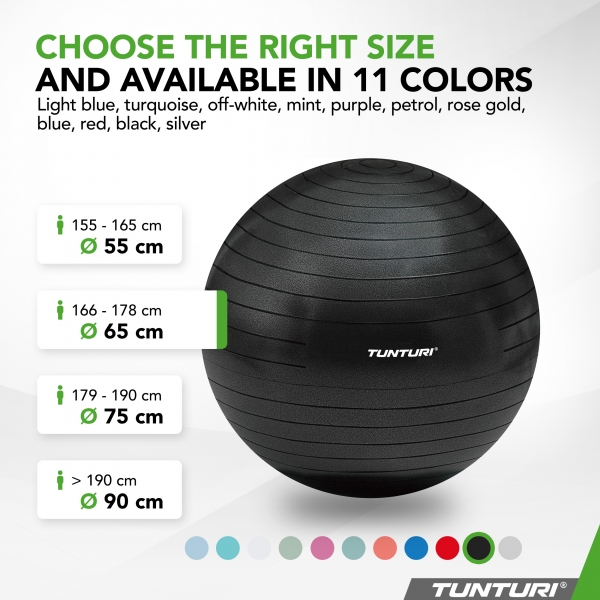 Gymnastický míč TUNTURI zesílený 65 cm Černý.jpg