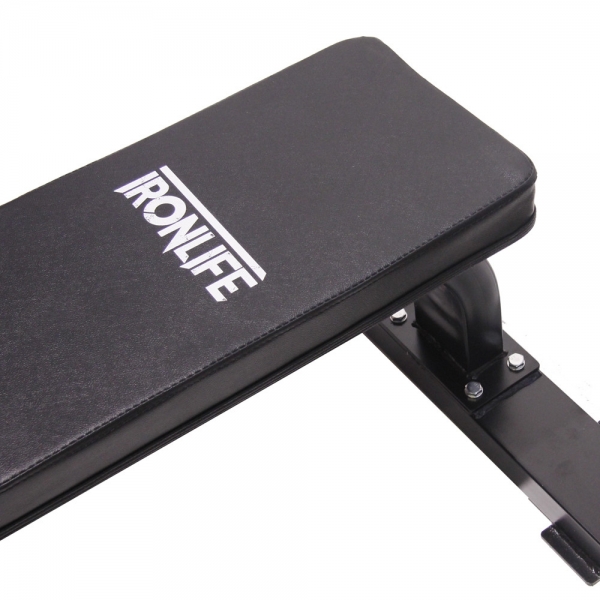 Posilovací lavice rovná Flat Bench IRONLIFE Heavy Duty Steel Frame SST01_3.jpg