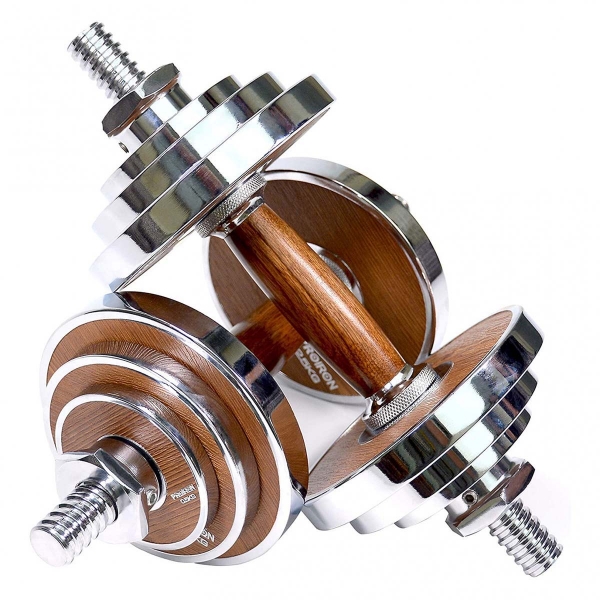 Činky jednoruční PROIRON Walnut Steel 2 x 10 kg (pár)_1.jpg