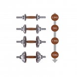 Činky jednoruční PROIRON Walnut Steel 2 x 10 kg (pár)_10.jpg