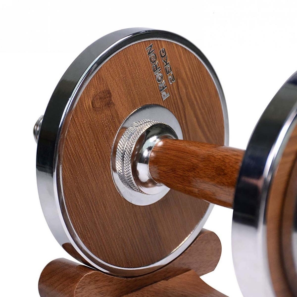 Činky jednoruční PROIRON Walnut Steel 2 x 10 kg (pár)_5.jpg