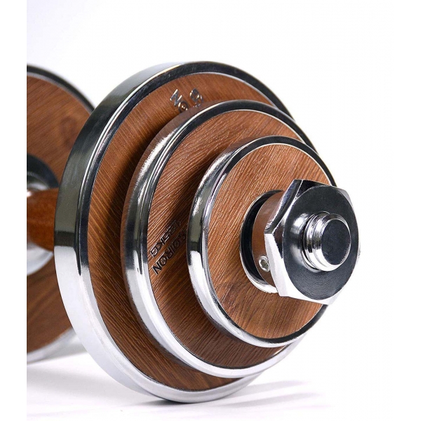 Činky jednoruční PROIRON Walnut Steel 2 x 10 kg (pár)_3.jpg