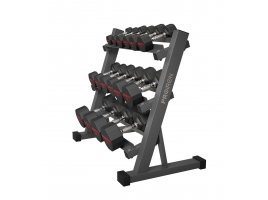 Sada pogumovaných činek PROIRON 3 - 24 kg (8 párů + stojan)_1.jpg