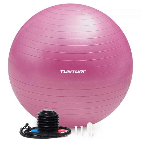 Gymnastický míč TUNTURI zesílený 75 cm Fialový.jpg