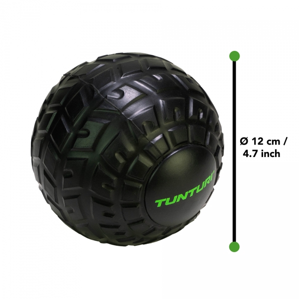 Masážní míček TUNTURI EVA Massage Ball 12cm černý.jpg