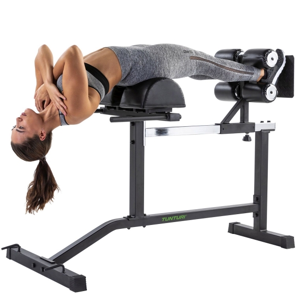 Posilovací lavice TUNTURI hyperextenze Glute Ham GHD.jpg