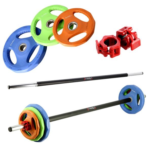 HMS Sestava 10 sad na Body pump HMS SBP22 a stojanu STR40.jpg