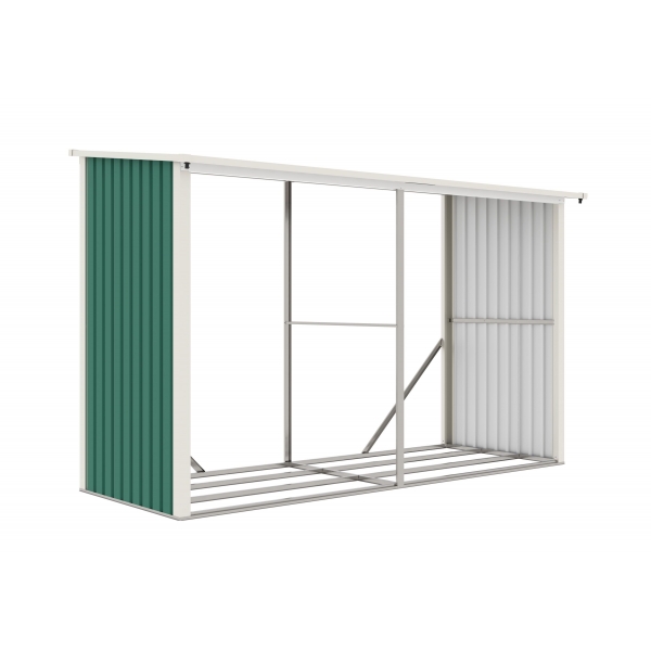 Prístrešok na drevo G21 WOH 682 - 302 x 119 cm, zelený 1.jpg