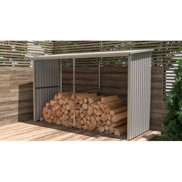 Prístrešok na drevo G21 WOH 682 - 302 x 119 cm, šedý 4.jpg