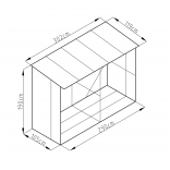 Prístrešok na drevo G21 WOH 682 - 302 x 119 cm 5.jpg