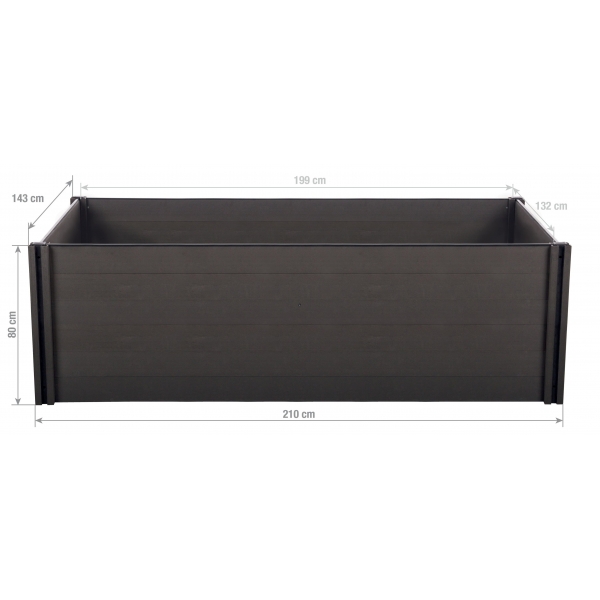 Vyvýšený záhon G21 Crop 210 x 143 x 80, WPC, Eben 5.jpg