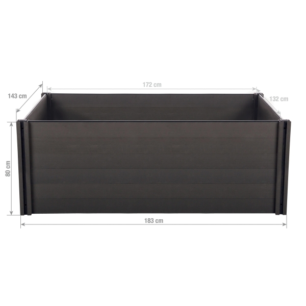 Vyvýšený záhon G21 Crop 183 x 143 x 80, WPC, Eben 5.jpg