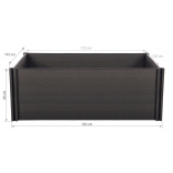 Vyvýšený záhon G21 Crop 183 x 143 x 80, WPC, Eben 5.jpg