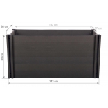 Vyvýšený záhon G21 Crop 143 x 68 x 80, WPC, Eben 5.jpg