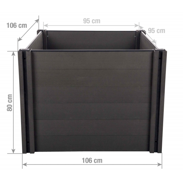 Vyvýšený záhon G21 Crop 106 x 106 x 80, WPC, Eben 5.jpg