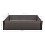 Vyvýšený záhon G21 Crop 183 x 183 x 54, WPC, Eben 5.jpg