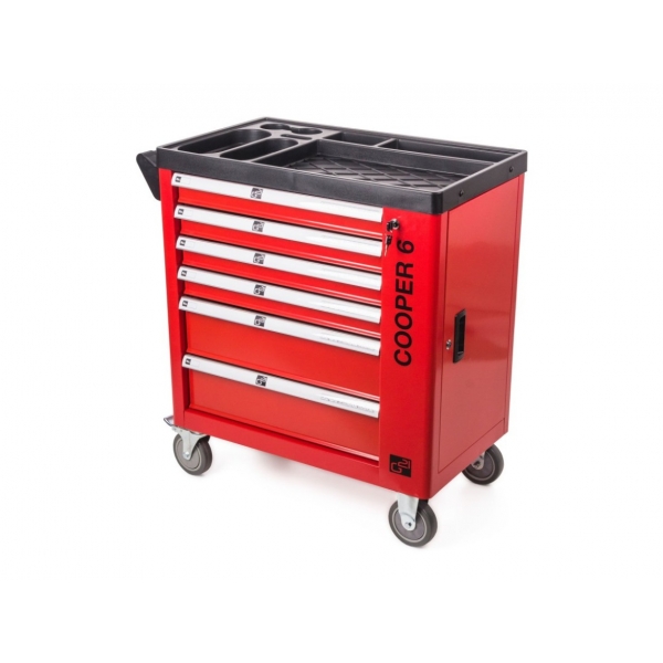 Dielenský vozík G21 Cooper 6, červený 1.jpg