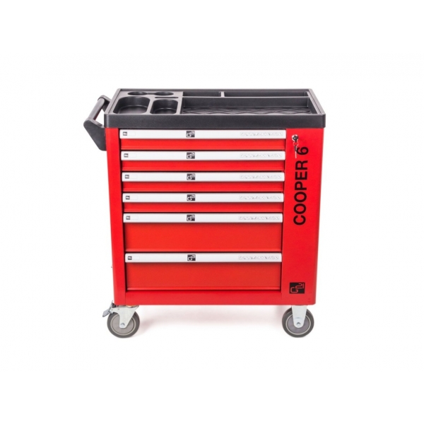 Dielenský vozík G21 Cooper 6, červený 2.jpg