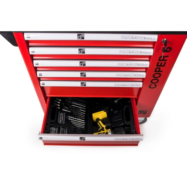 Dielenský vozík G21 Cooper 6, červený 11.jpg