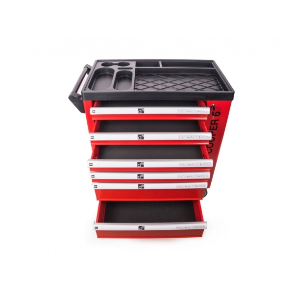 Dielenský vozík G21 Cooper 6, červený 6.jpg